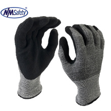 NMsafety   black nitrile coated ANSI cut A7 & CE cut F work gloves